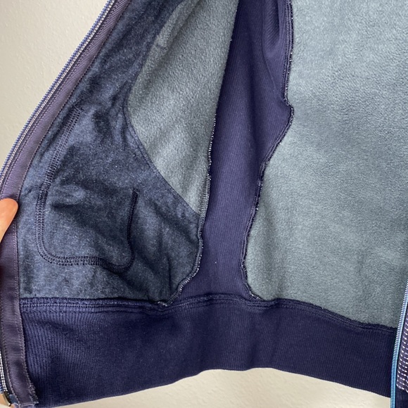 Lululemon 4 Scuba Hoodie III Double Dot Naval Blue Lullaby Naval Blue Zip Jacket - Picture 12 of 14